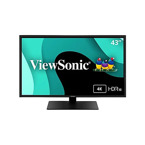 123printer Desk Certified Refurbished  ViewSonic VX4381-4K 43" Ultra HD MVA 4K Monitor